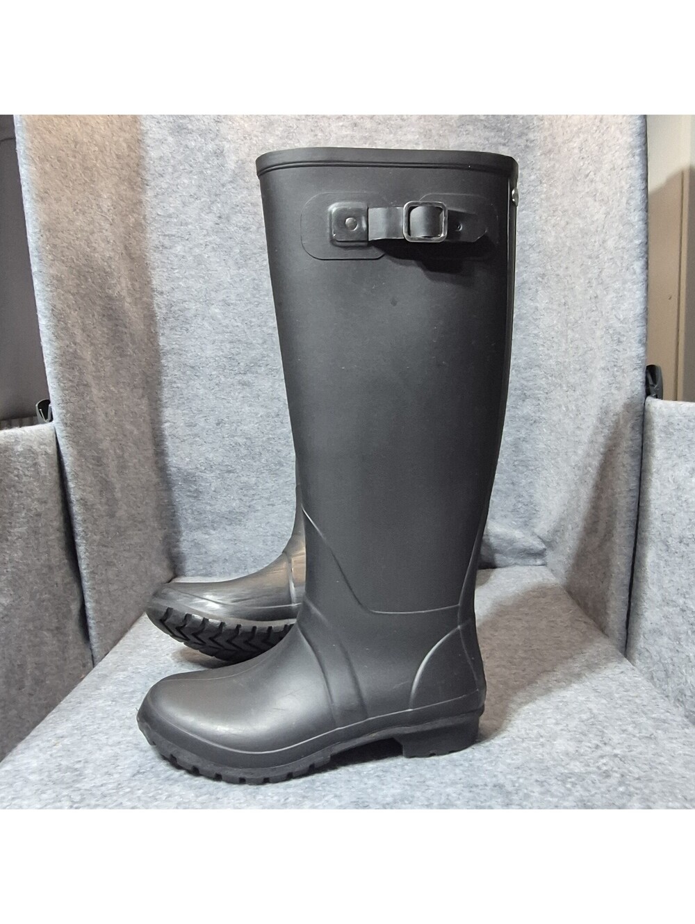 Igor Black Tall Rain Boots Women’s US 6 Waterproof Rubber Made in Spain